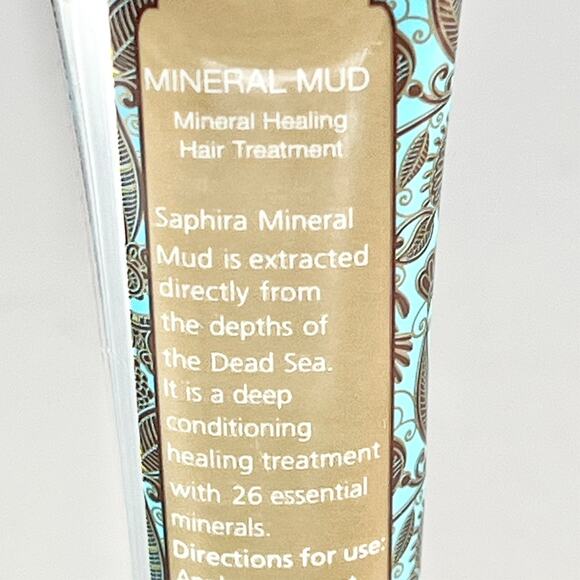 Saphira Mineral Mud Healing Hair Treatment Deep Condition Travel .7 oz 20ml New - Picture 5 of 6